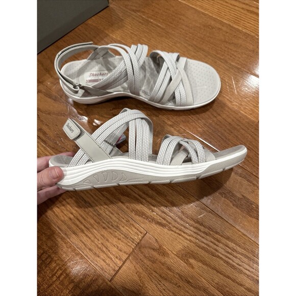 Sketchers USA Reggae Cup Smitten By You Strappy Sandal 9.5 - Picture 4 of 10